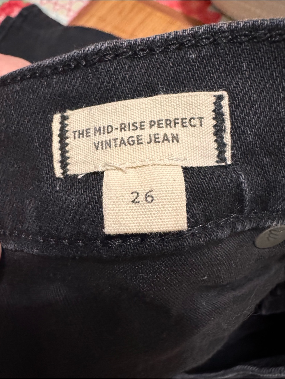 Madewell The Midrise Perfect Vintage Jean - Black